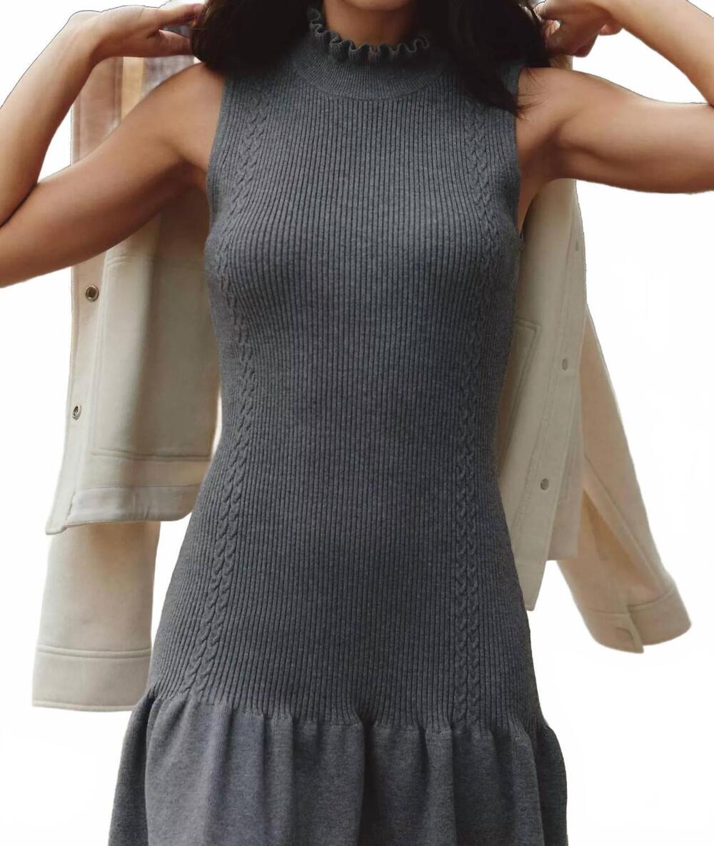 NEW SUNDAYS anissa mini dress in fog